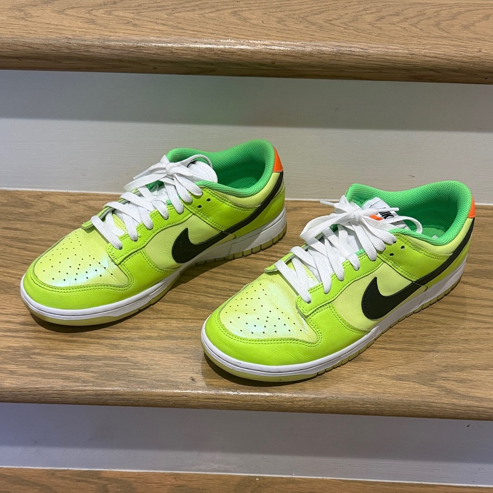 Nike Dunk Neon Green and Black Sneakers